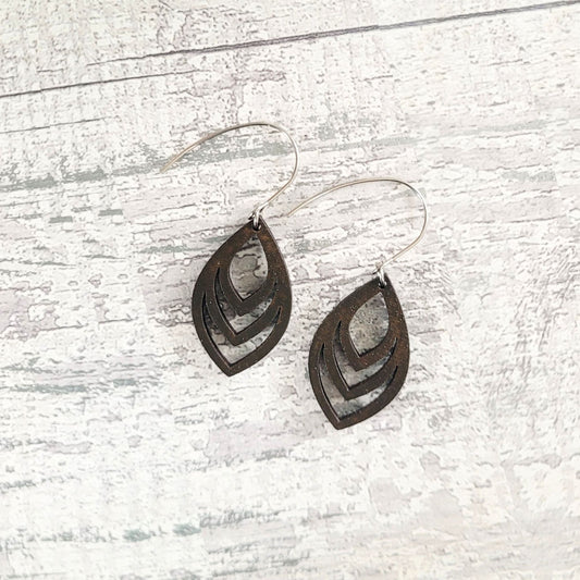 Abstract Leaf Earrings