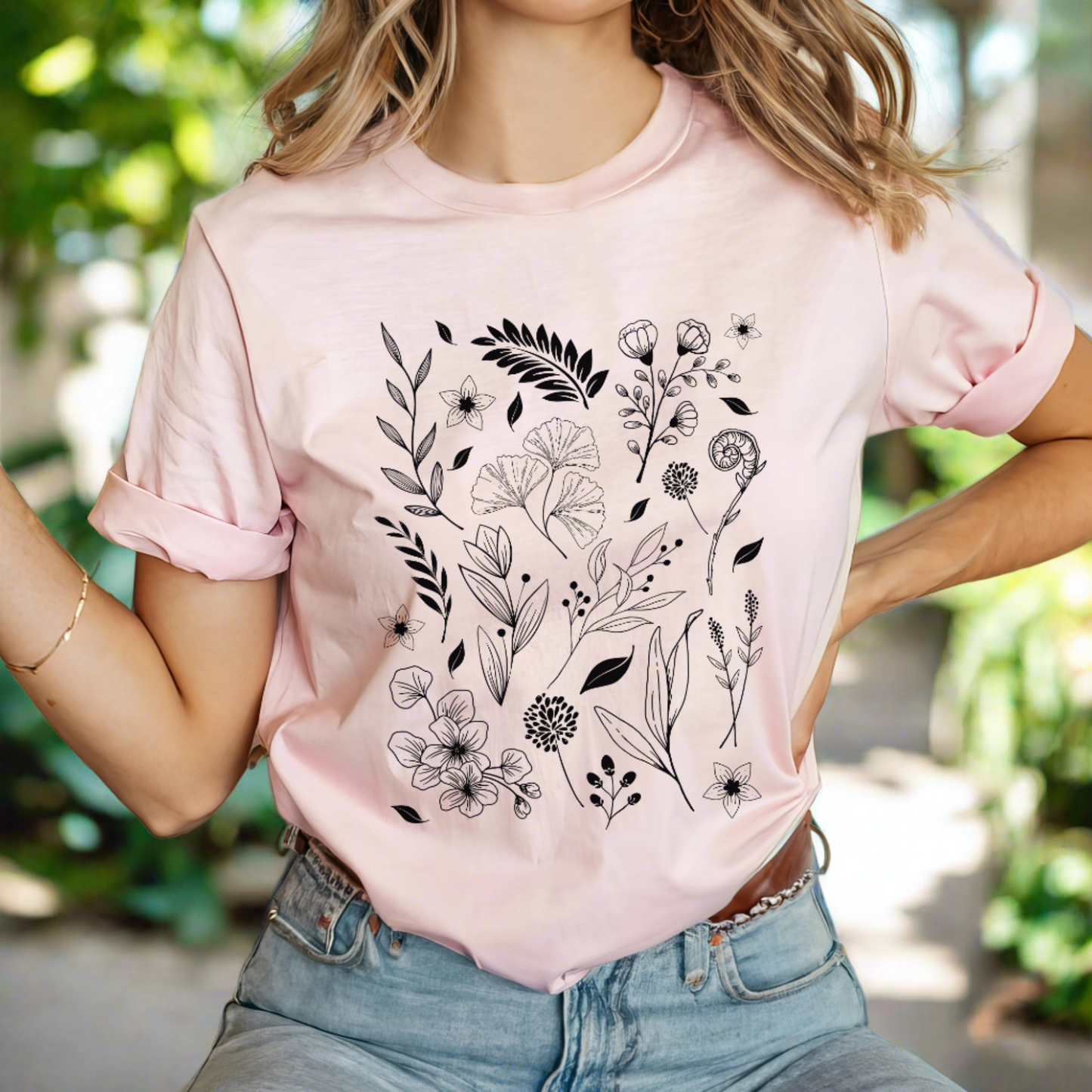 Countryside Flora - Floral Print Womens T-Shirt