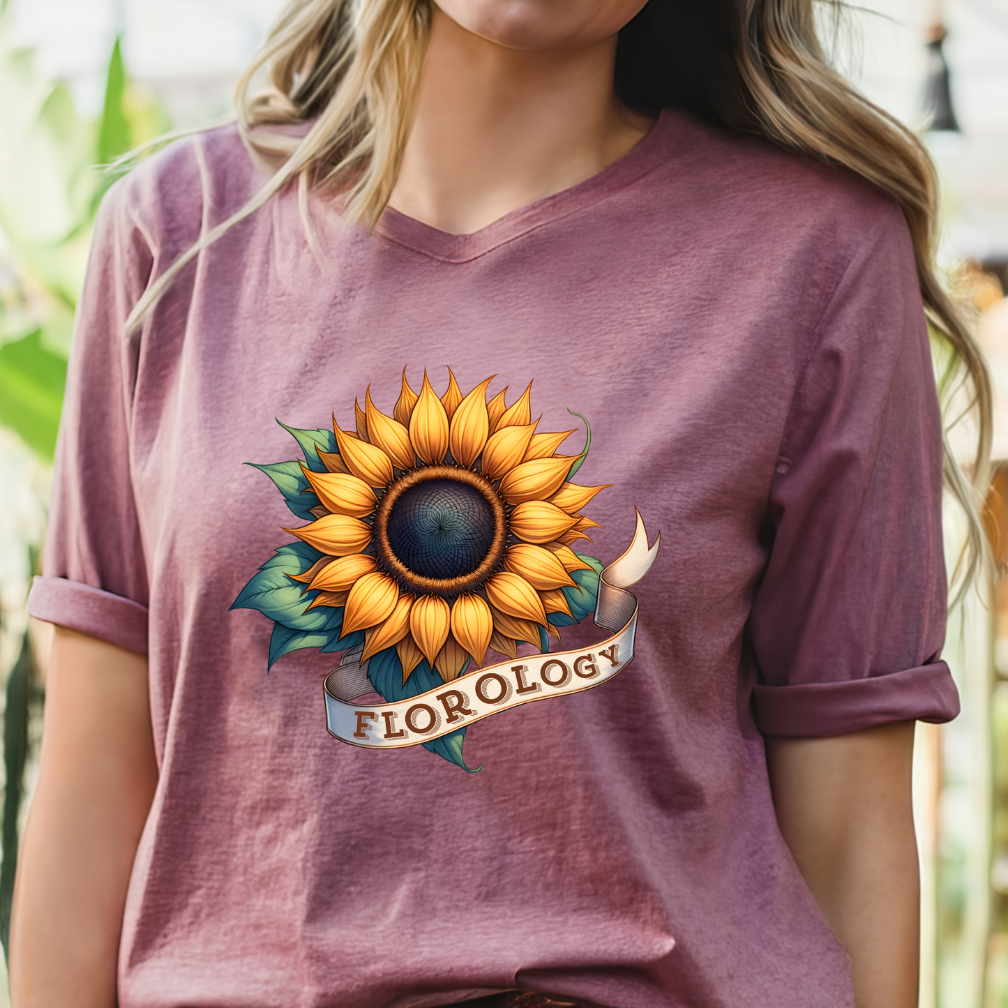 Florology Sunflower Statement Graphic T-shirt