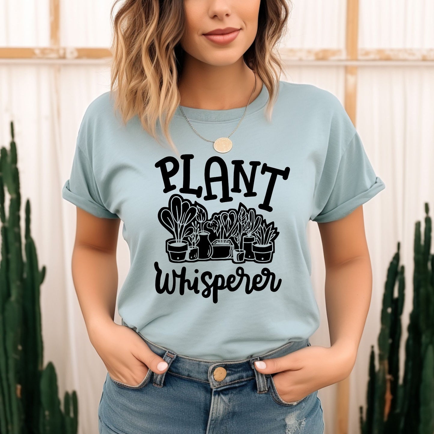 Plant Whisperer Graphic Print T-Shirt