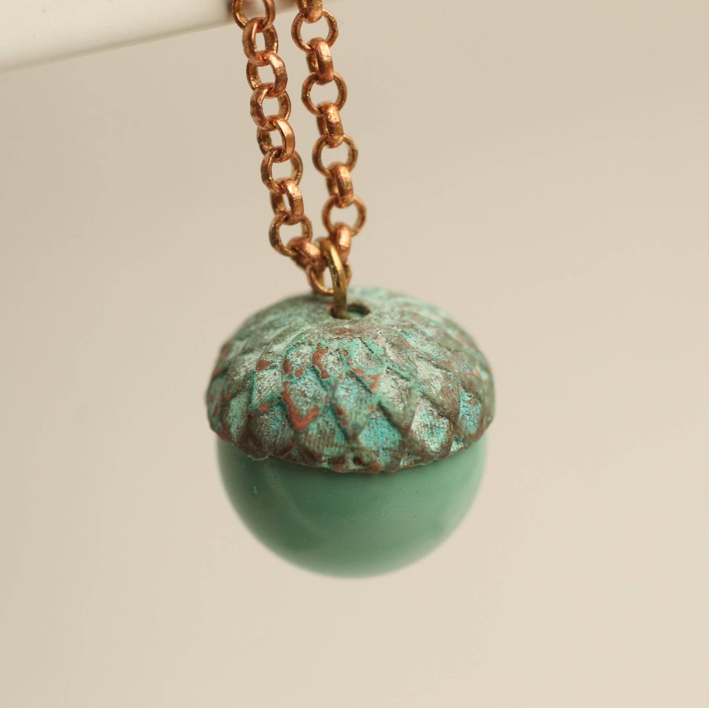 Swarovski Pearl Turquoise Acorn Necklace - 18 inches